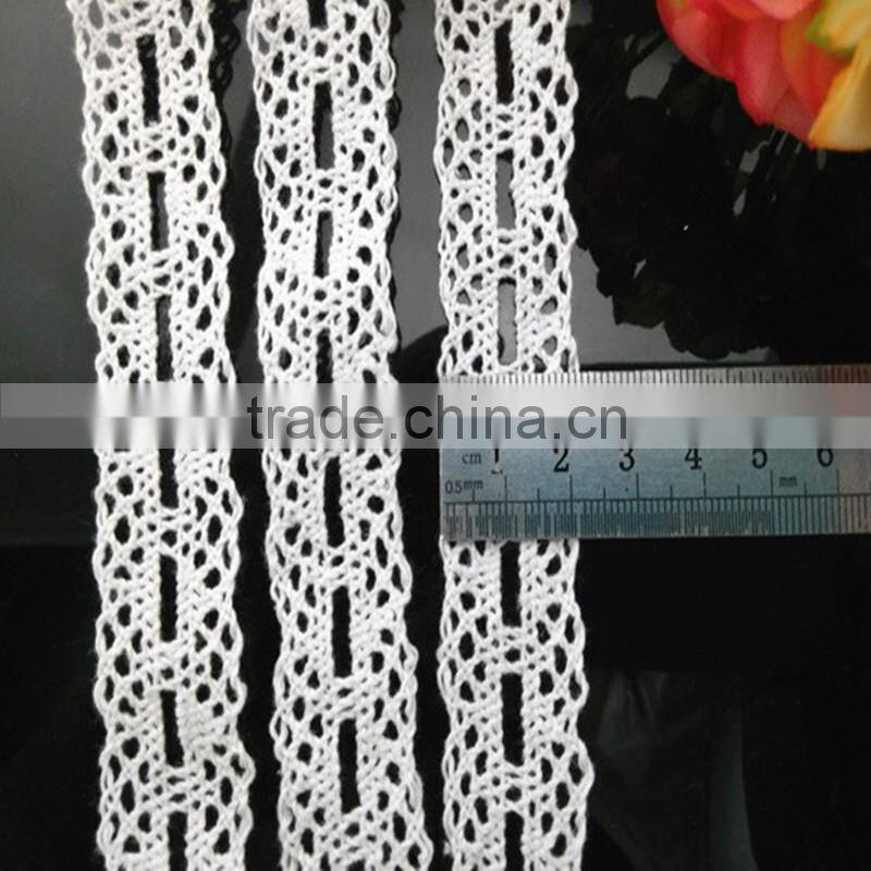 New design cotton embroider bridal lace trim,lace ribbon for dress