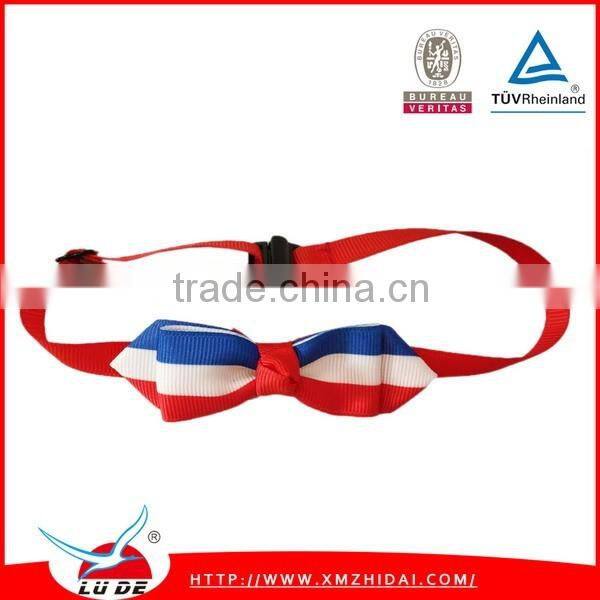 custom Pattern and 100% Polyester Material bow ties size ribbon