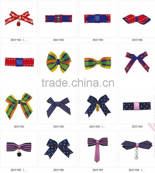 Green Ribbon Bow With White Dots