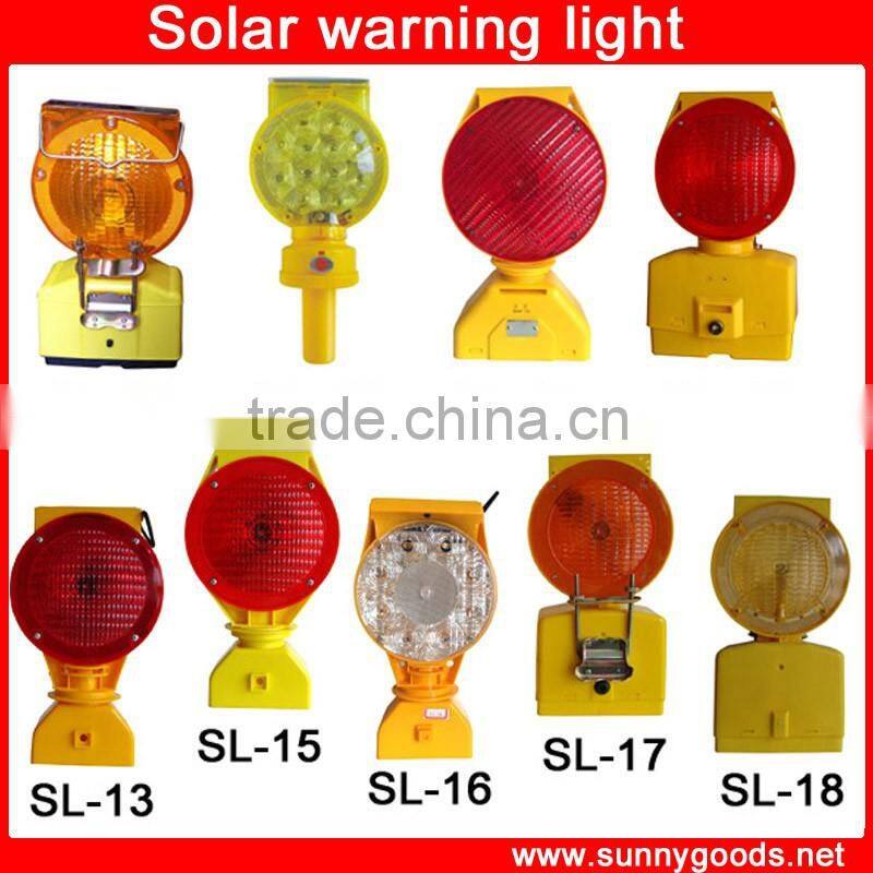 6pcs LED light control solar road solar warning light