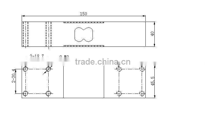Low profile bending beam load cell