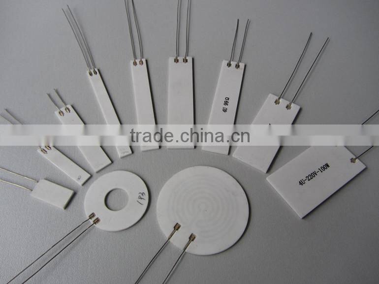 squareness ceramic heating element alumina heater available for 12v to 220v