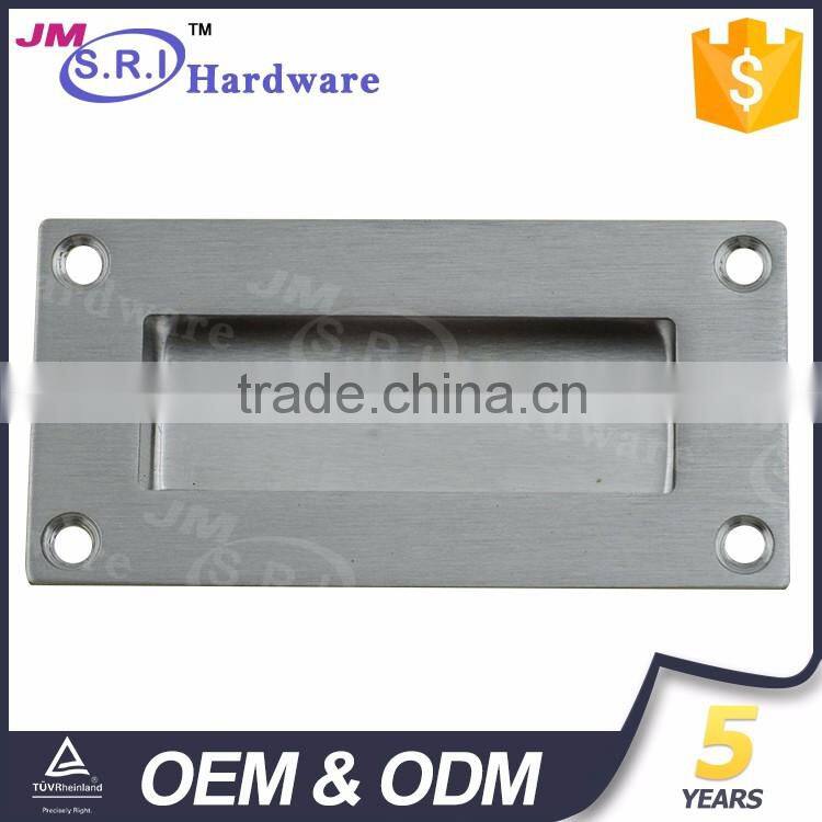 Surface mounted 304 stainless steel flush drawer pull handle