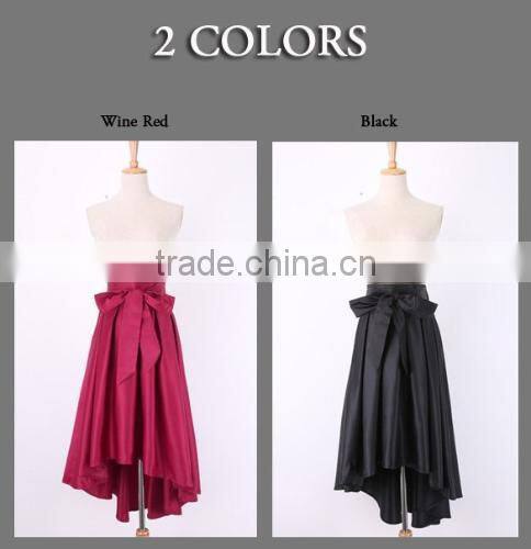 European Style New Fashion Ladies Women Career Leisure Solid Irregular Hem Skirt