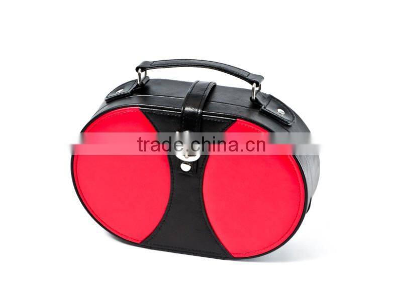 Custom mirrored Packaging Pu leather Cosmetic Box