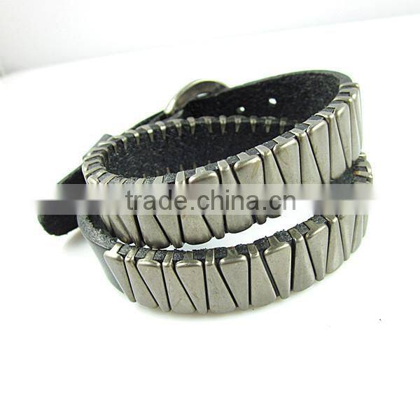 BOSHIHO male leather bracelet/leather ankle bracelets/customizable leather bracelets