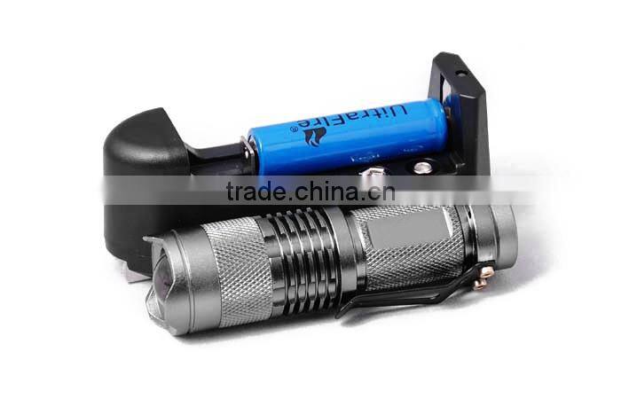 most powerful zoom aluminum q5 led torch flashlight