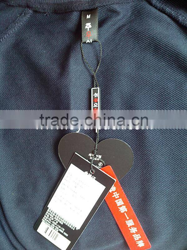 customized printed black paper cardboard clothes label