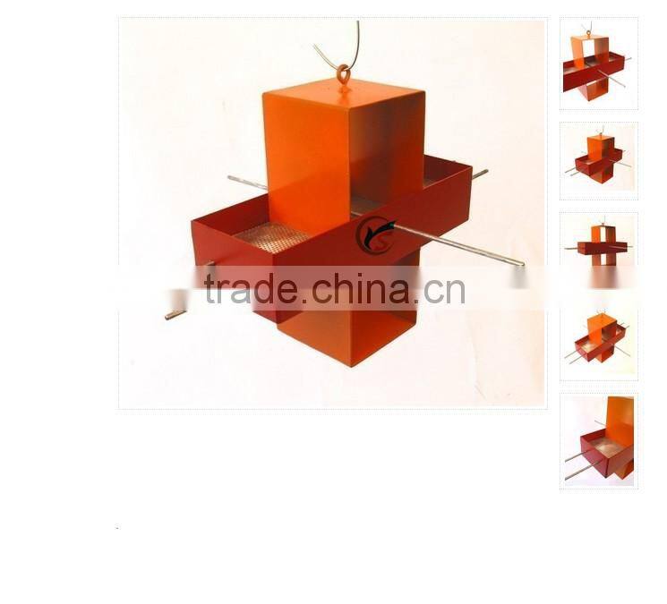 Hot sale hanging garden large metal bird feeder