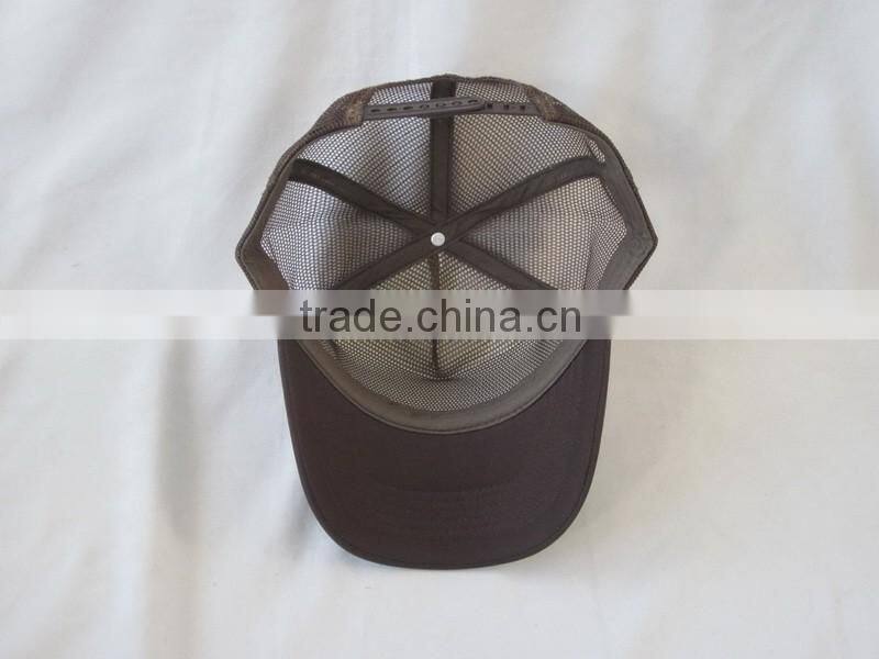 Cheap 5 Panel mesh cap with printed LOGO