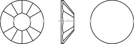 Flat back rhinestones Blue Zircon