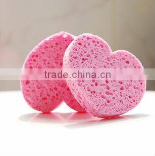2014 Heart Shaped Compressed Facial Sponges