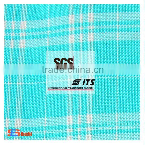 ES1075 Hot Sell polyester two tone checked minimatt fabric for table cloth