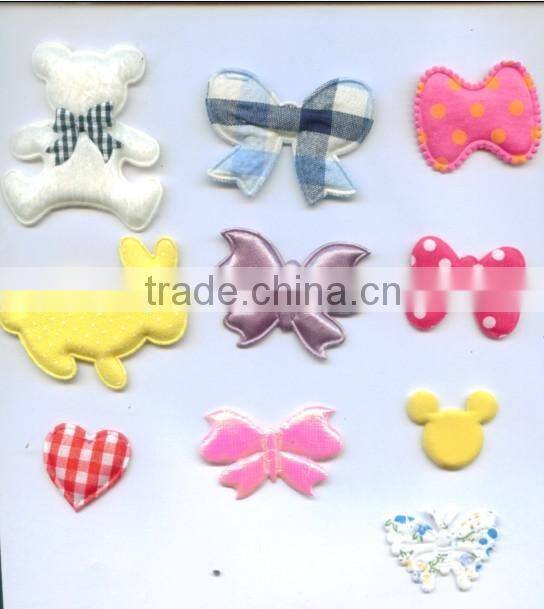 Custom Ultrasonic Embossing hare/butterfly/bow/heart shape ect for decoration
