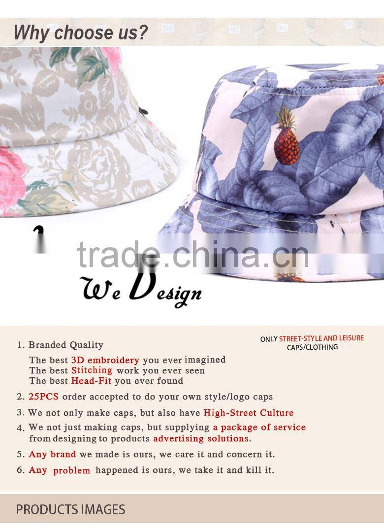 custom leather patch bucket cap