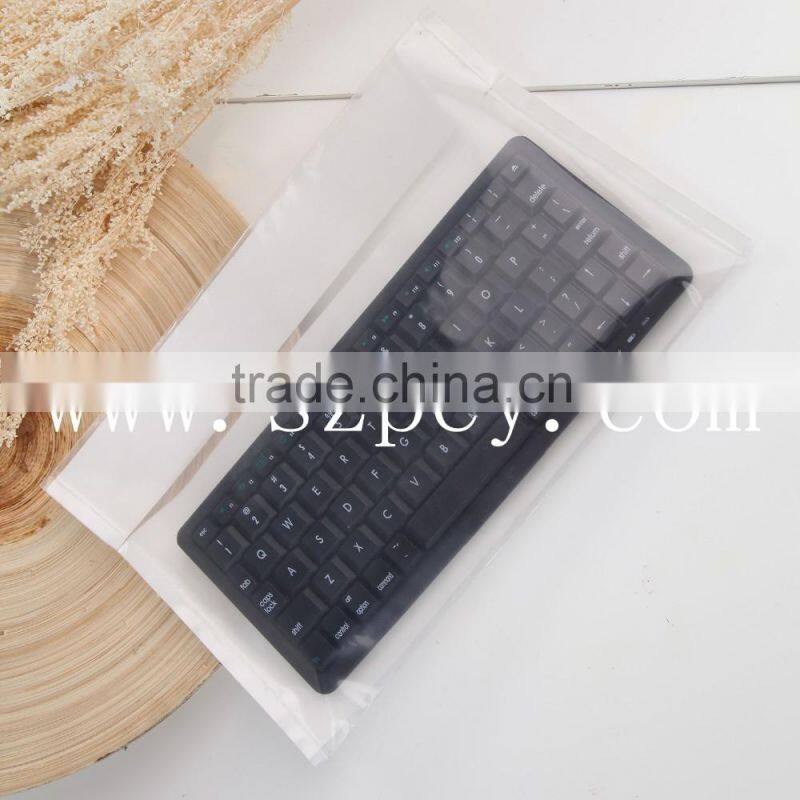 transparent self-adhesive on back plastic pe bag