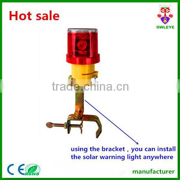 solar led flashing warning road safety light