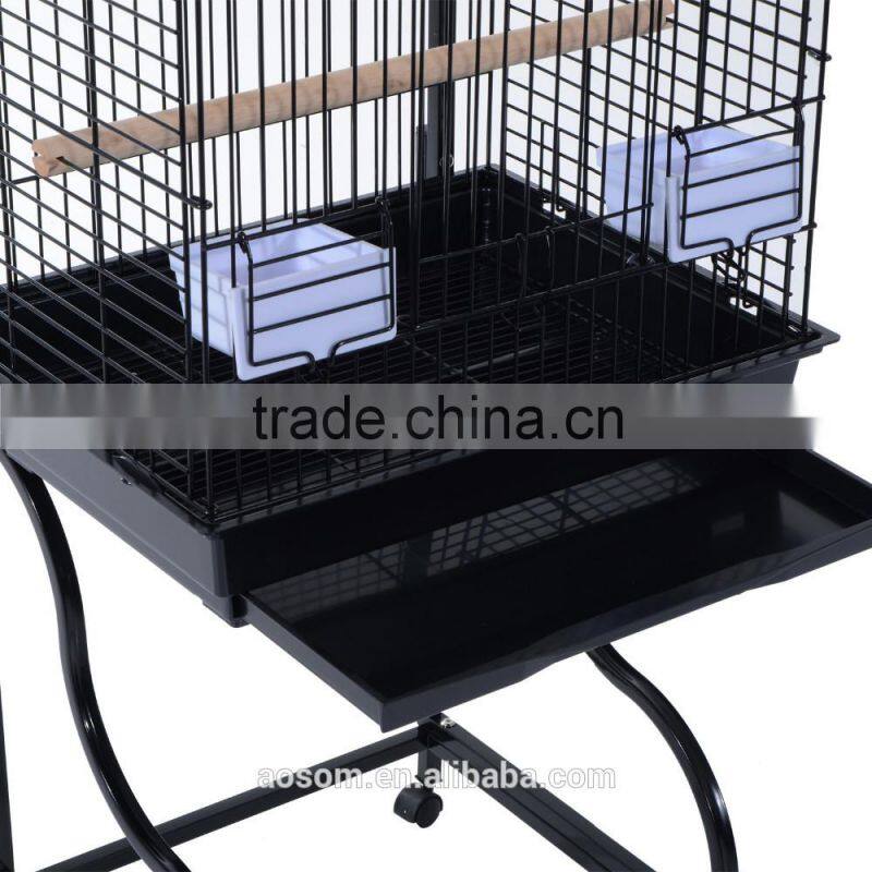 Pawhut 58" Bird Cage - Black