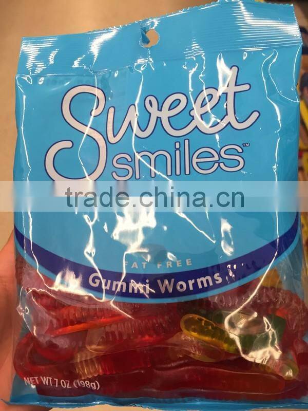 fruit flavour halal gummy worms