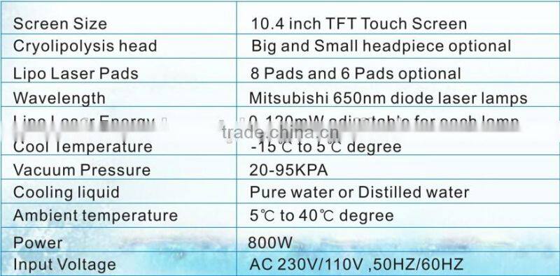 Cryolipolysis/Cryolipolysis Fat Freeze Slimming machine/cryolipolysis weight loss machine
