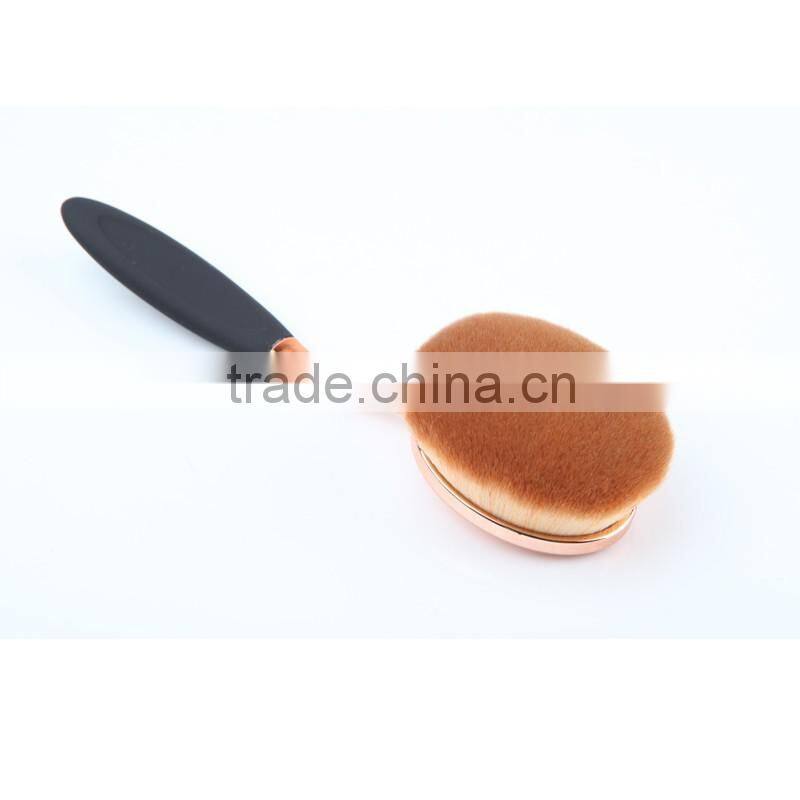 Black Packing Plastic Nylon Oval 6 Brush Soft Hair Best Quality Makeup Brush