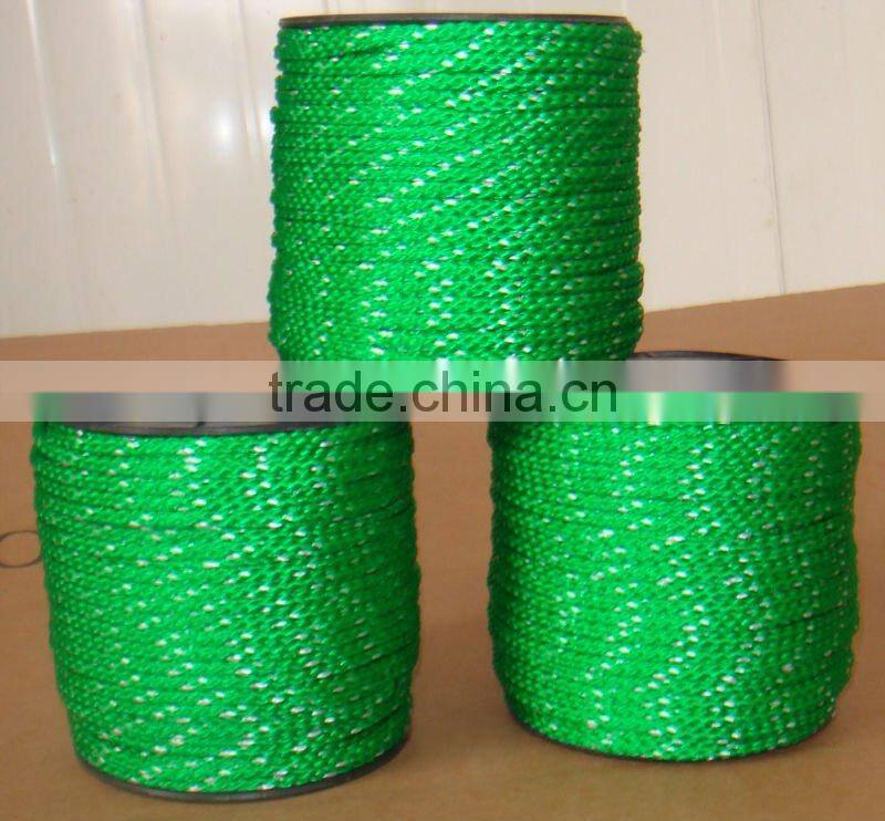 Green Color Polypropylene Rope, PP Braided rope