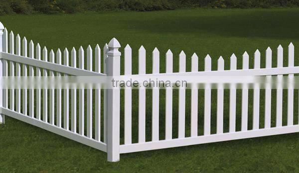 white PVC plastic farm fence