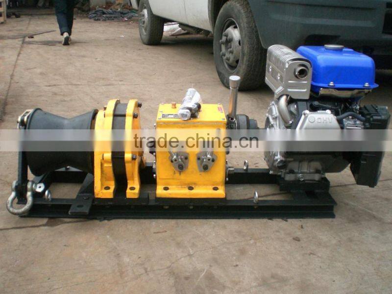 5 Ton High speed gasoline/petrol powered winch with HONDA/YAMAHA engine