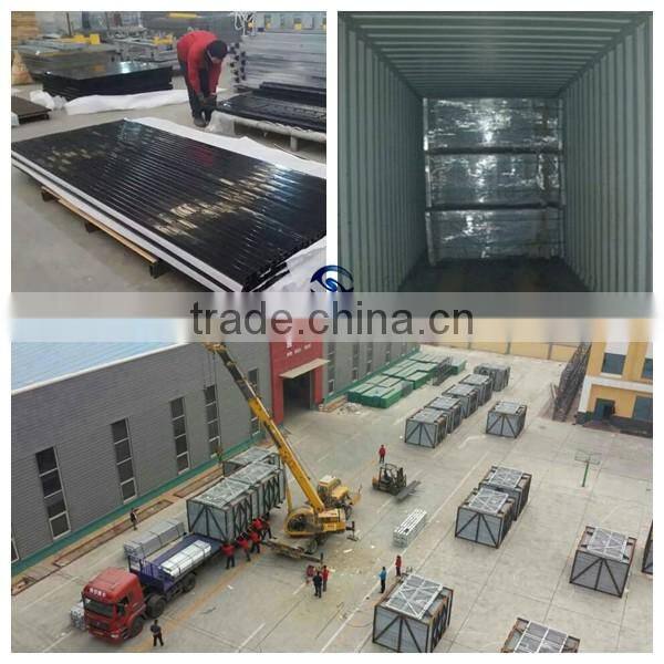 Powder Coated Galvanized tubular Flat Top steel fence