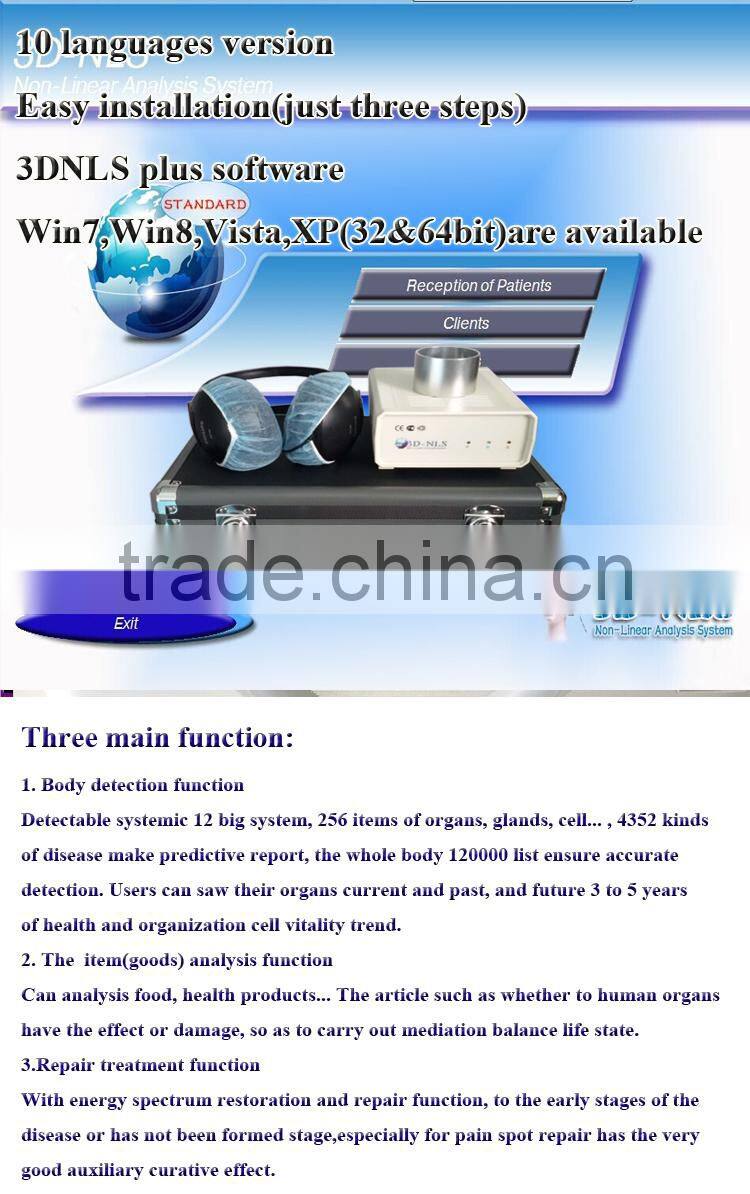 Newest 3DNLS Plus health system body care Meridian Health Detector