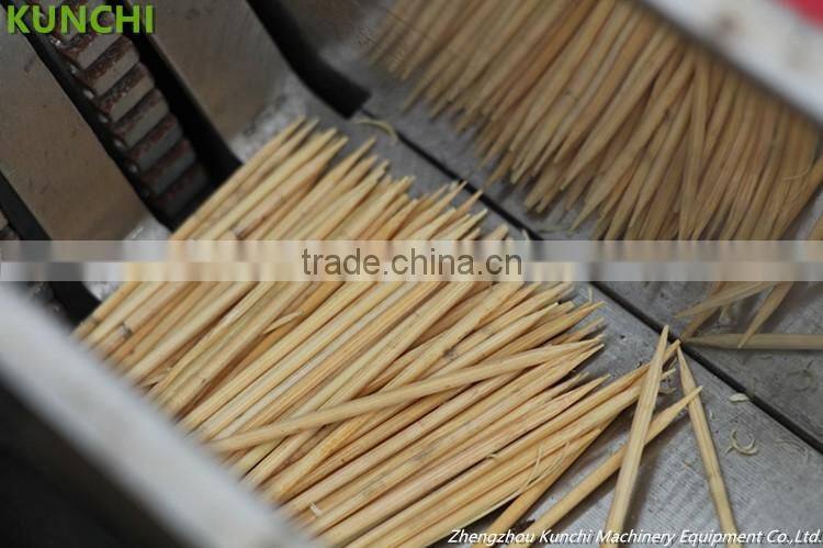 Top quality! KUNCHI brand bamboo toothpick / skewer making machine with total solution! No.6927