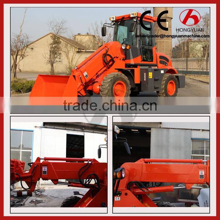 Professional hydraulic telescopic wheel loader boom forklift hot sale