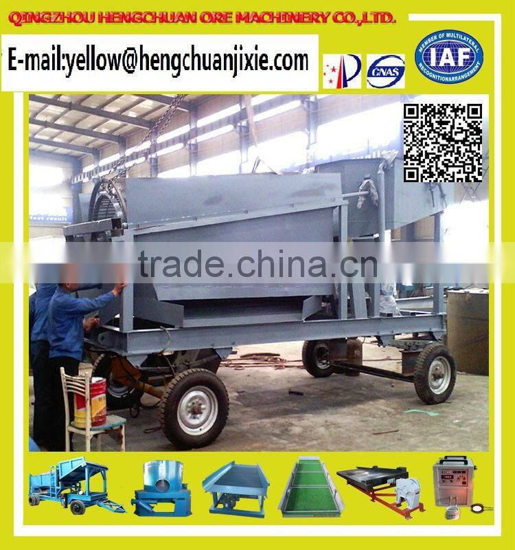 Good efficiency HC series of Mobile Gold Mining Trommel Machine(100T)