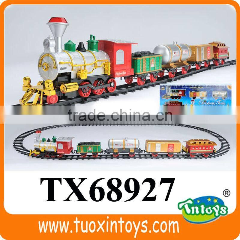 battery operated electric rail car toy with light