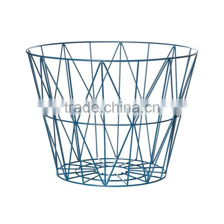 2016 new product wholesale painted finished home goods wire storage basket