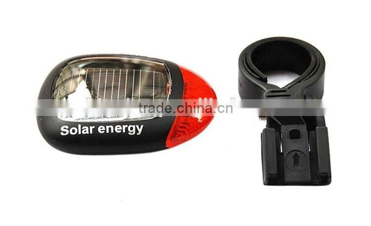 solar energy led bicycle light front tail light bicycle light led rear light warning bicycle light