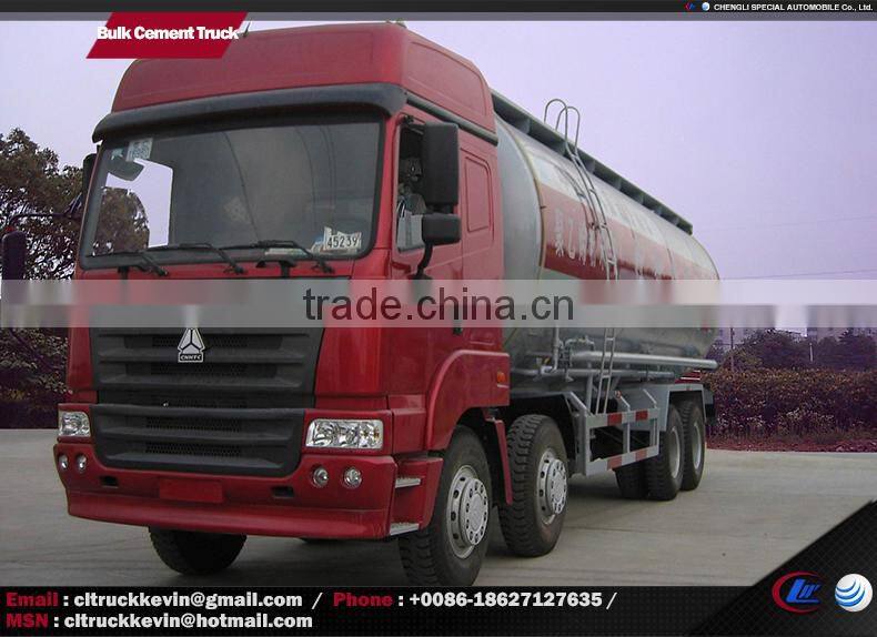 4 axles 50 tons 8x4 bulk cement tanker truck