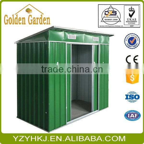 Double Sliding Door Shed/Garden Shed 4' x 8' with free garden bed