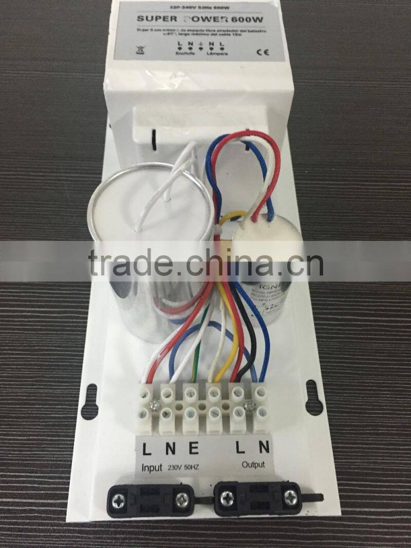 Hydroponics 600w Open magnetic ballast/600w grow light ballast/600W GROW BALLAST