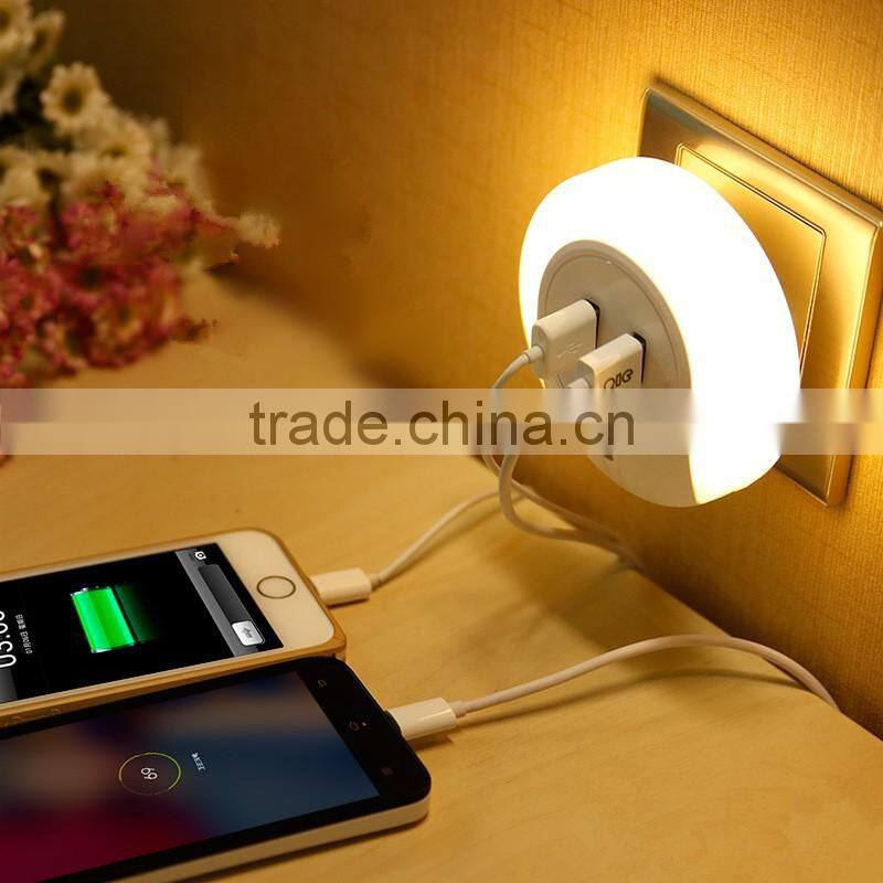 Soft Lighting Night Light Socket With USB Interface