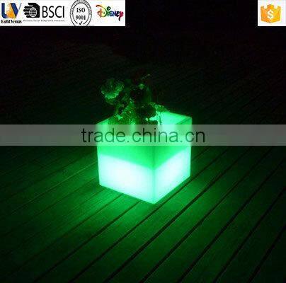 small seed planter/garden cup and saucer planter/LED multi color change planter
