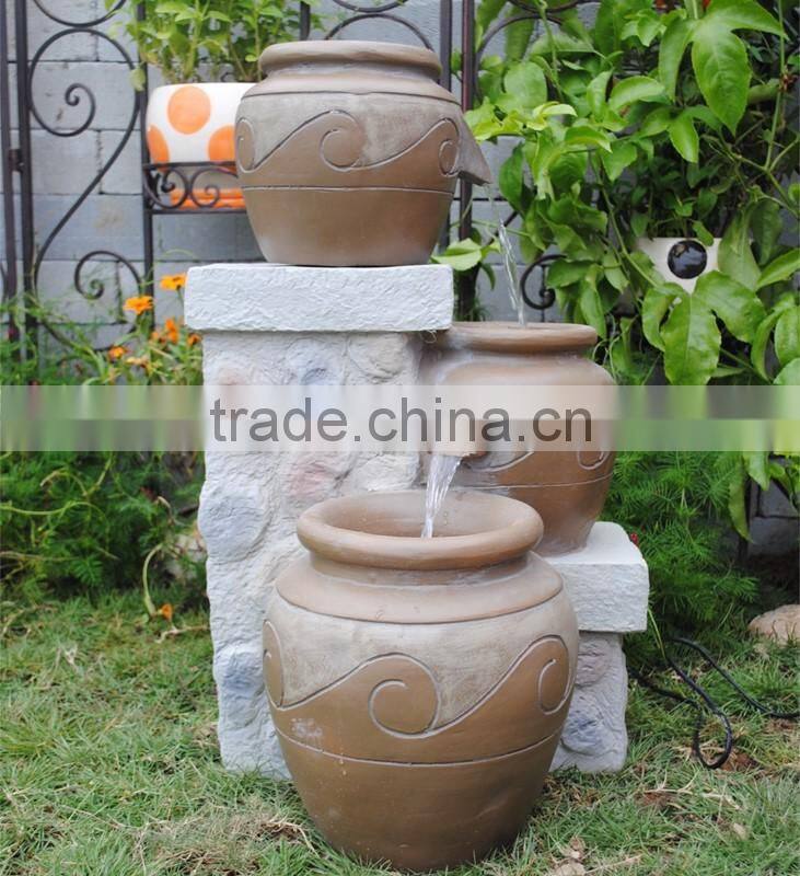 Wholesale Polyresin Jars Outdoor Water Fountain