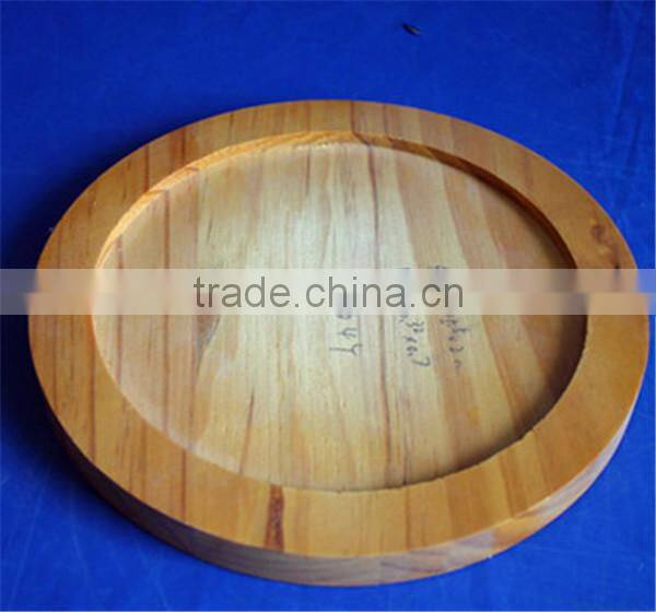 round cheap custom printed wooden dinner plates