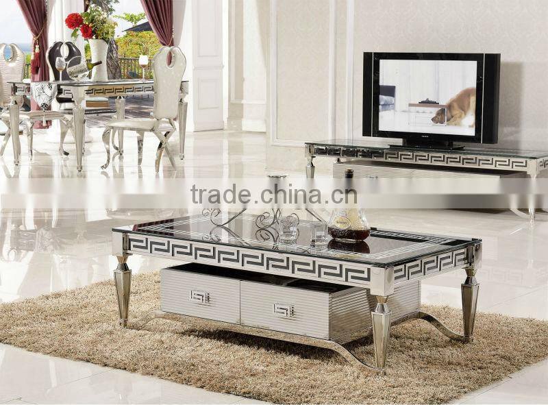 C375Unique design metal furniture coffee tables
