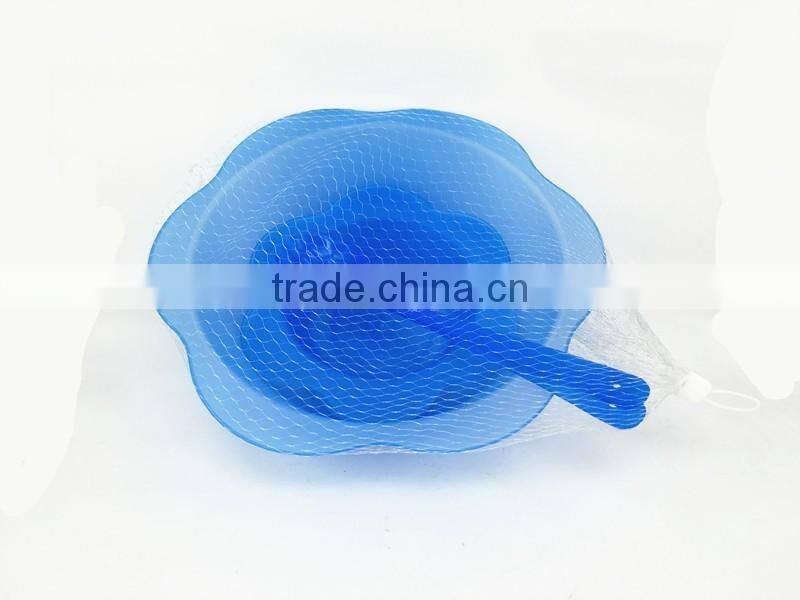 4sets PP plastic flower shape bbq picnic set with spoon and fork