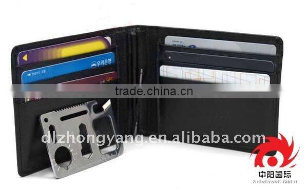 multi-function stainless steel portable camping outdoor credit card knife