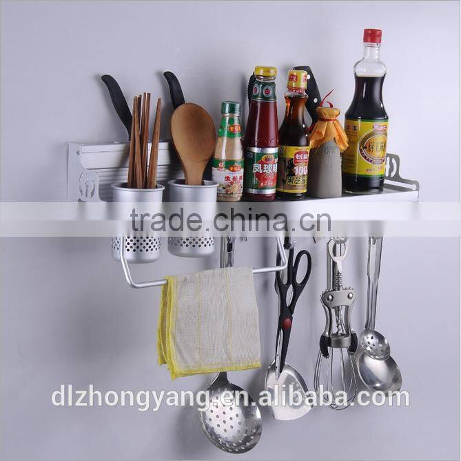 Kitchen wall Mounted pantry Holder Organizer Storage rack Spice shelves