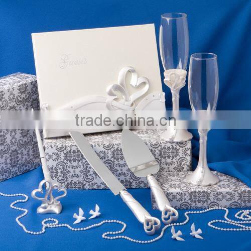 bride and groom champagne goblet wedding glass