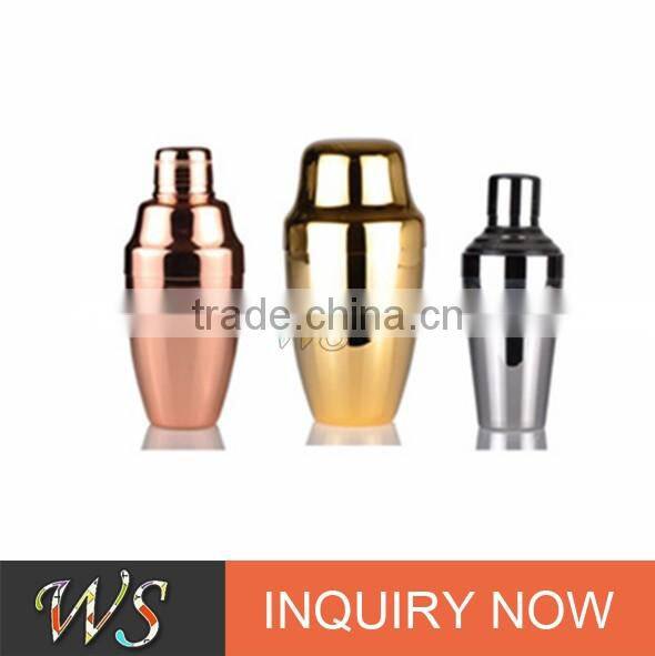 Wholesale 750ml Deluxe Copper Plated Stainless Steel Cocktail Shaker