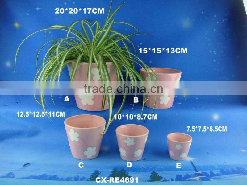 Decorative funny ceramic unique flower planter -ceramic flower pot